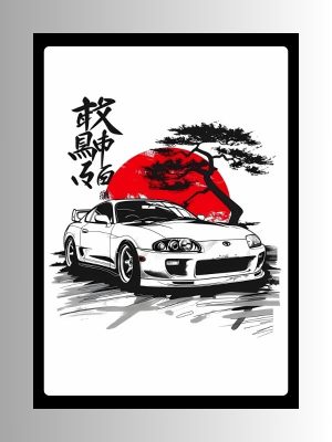 Japanese-car-Metal-Poster
