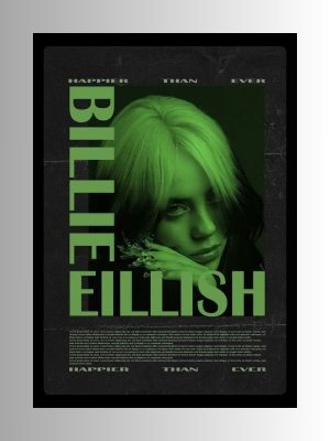 Billie Eillish Metal Poster