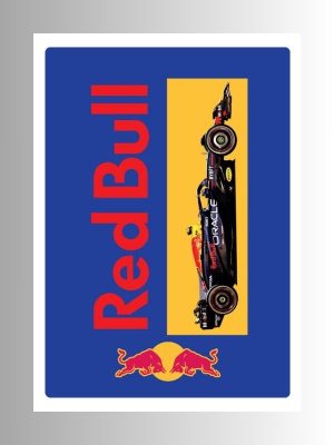 red bull car Metal Poster