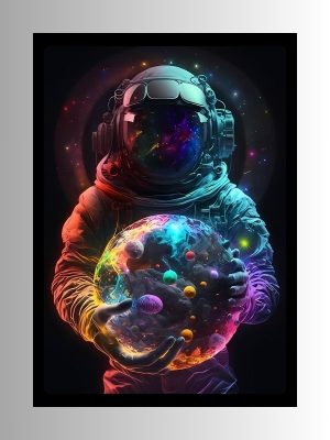 Spaceman Metal Poster